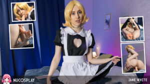 Lovely PAWG Jane White Vs. Long Dildo