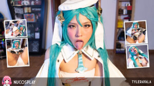 Horny Cosplay Hottie Tyler Ayala Gets A Messy Facial