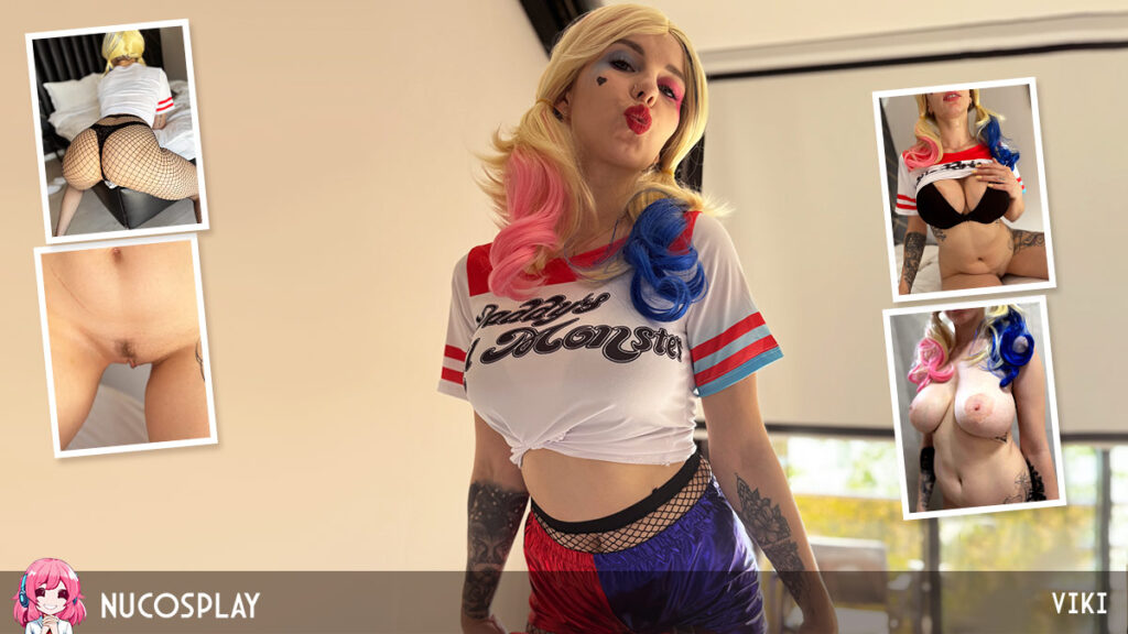 Viki Shows Off Her Mega Tits In Harley Quinn Cosplay