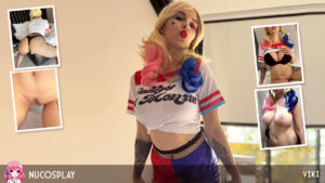 Viki Shows Off Her Mega Tits In Harley Quinn Cosplay